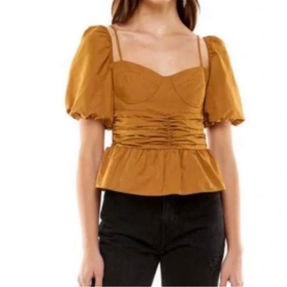 Wayf crop top with fitted waist